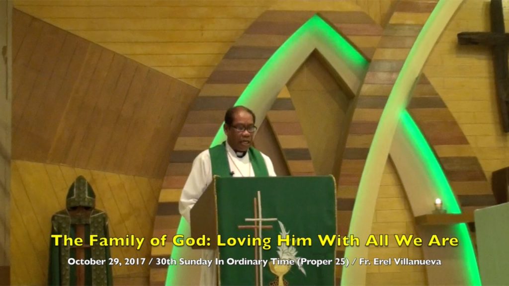 10-29-2017 Fr. Erel Villanueva Homily